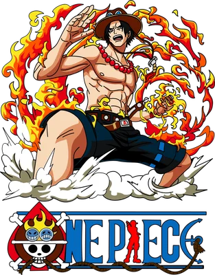 Hình ảnh Portgas D. Ace trong One Piece với ngọn lửa bao quanh, biểu cảm quyết tâm.