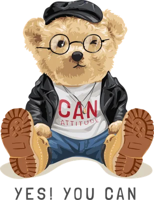 Gấu Teddy cool ngầu, cá tính với áo khoác da và kính
