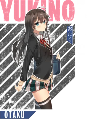 Hình ảnh cô gái anime tóc đen dài, mắt xanh, mặc đồng phục học sinh, đeo nơ đỏ, cầm cặp sách.