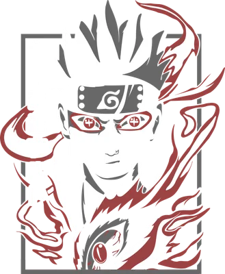 Hình ảnh Naruto Uzumaki với biểu cảm quyết tâm, bao quanh bởi ngọn lửa đỏ và xám, có chữ tiếng Nhật.