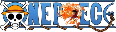 Hình ảnh Monkey D. Luffy trong trạng thái Gear 4 với lửa bao quanh, cùng với logo One Piece.