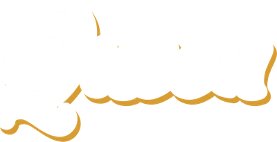 Chữ 'Queen' viết tay màu trắng với hiệu ứng hạt bụi, có viền màu vàng cam, trên nền xám.