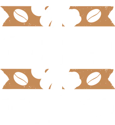 Hình in chữ 'No Coffee No Workee' với hạt cà phê và nền xám