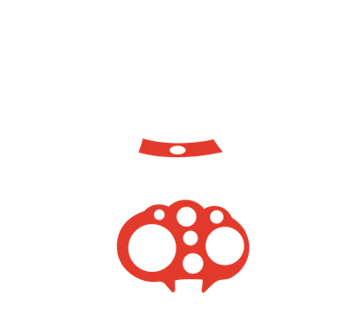 Hình ảnh nhện phù thủy màu trắng với mũ đỏ và chữ "Spooky" cách điệu.