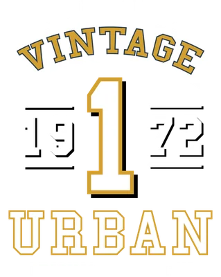 Số 1 Vintage Urban 1972 Chất Lượng Nguyên Bản