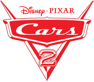 Logo Cars 2 của Disney Pixar với chữ 'Cars' và số '2' màu trắng trên nền đỏ.