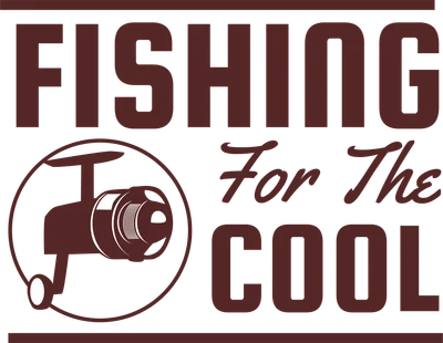 Hình ảnh minh họa câu lạc bộ câu cá với dòng chữ "FISHING For The COOL" và biểu tượng máy câu.