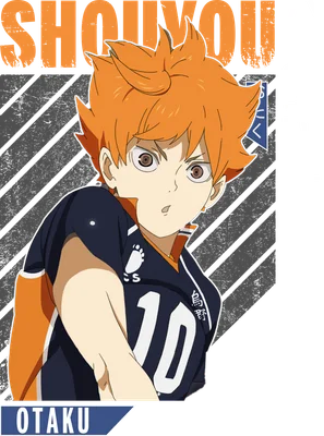 Hình ảnh nhân vật anime tóc cam, mặc áo đấu màu xanh navy có số 10, phong cách hoạt hình.