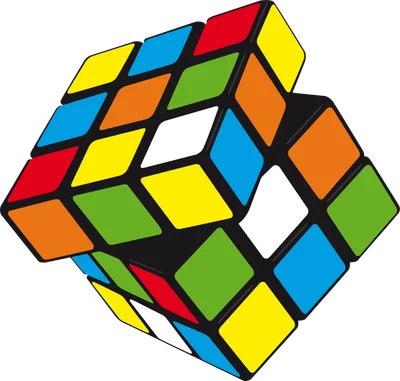 Hình ảnh khối Rubik 3x3 với các mặt màu sắc rực rỡ trên nền xám