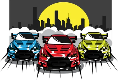 Ba Siêu Xe Tốc Độ Đua Xe Đêm Thành Phố