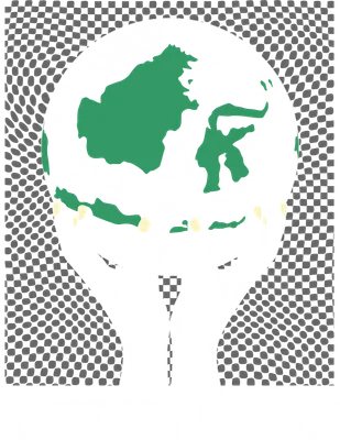 Hình minh họa đôi bàn tay nâng quả địa cầu với dòng chữ Save My World phong cách line art