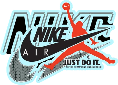 Logo Nike Air Jordan kết hợp Jumpman và slogan "Just Do It"