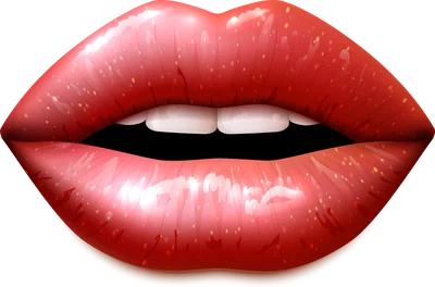 Hình ảnh đôi môi đỏ mọng, căng tràn sức sống với hiệu ứng lấp lánh, hé mở nhẹ nhàng.