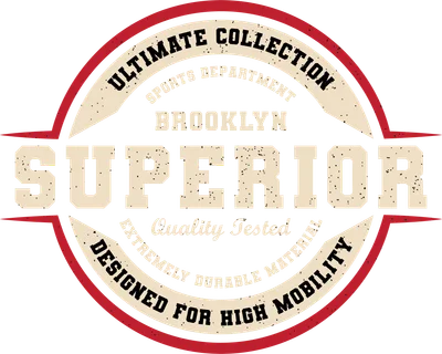 Thiết kế logo phong cách vintage Brooklyn Superior thể thao