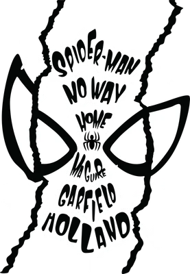 Hình ảnh mặt nạ Spider-Man với mạng nhện và tên các diễn viên thủ vai: Maguire, Garfield, Holland.